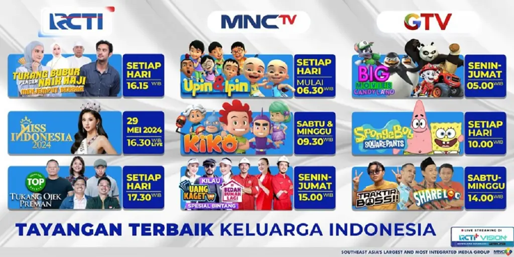 Contoh gambar jadwal acara televisi Indonesia