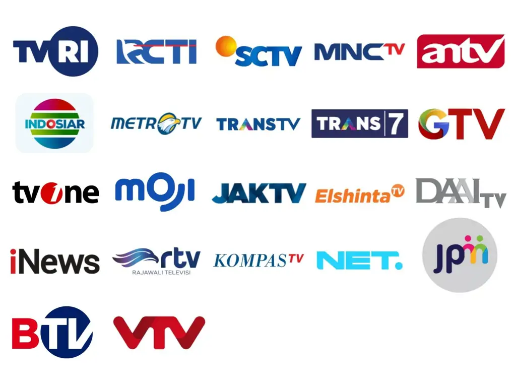 Logo-logo stasiun televisi Indonesia