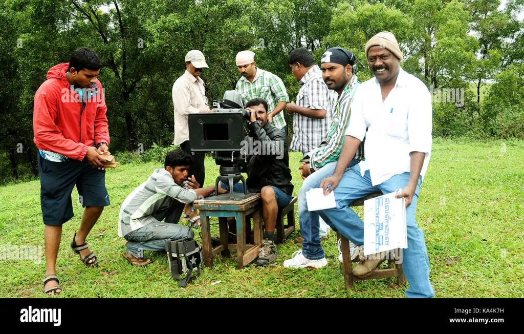 Kru film syuting di tempat umum