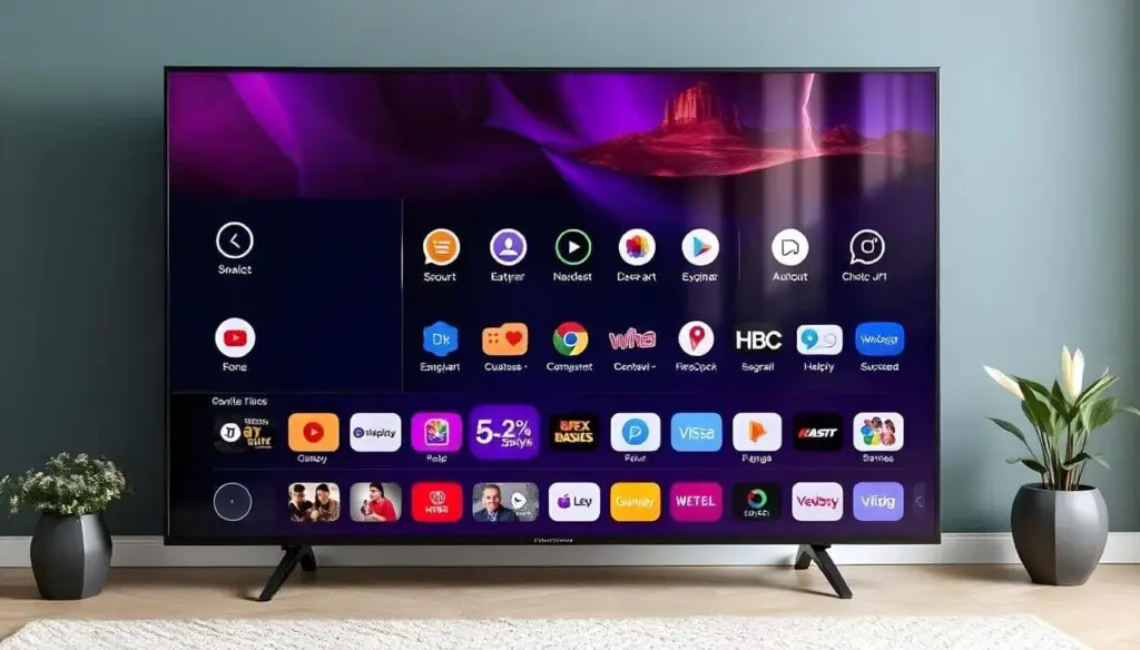 Ilustrasi seseorang yang sedang memperbaiki masalah pada Smart TV