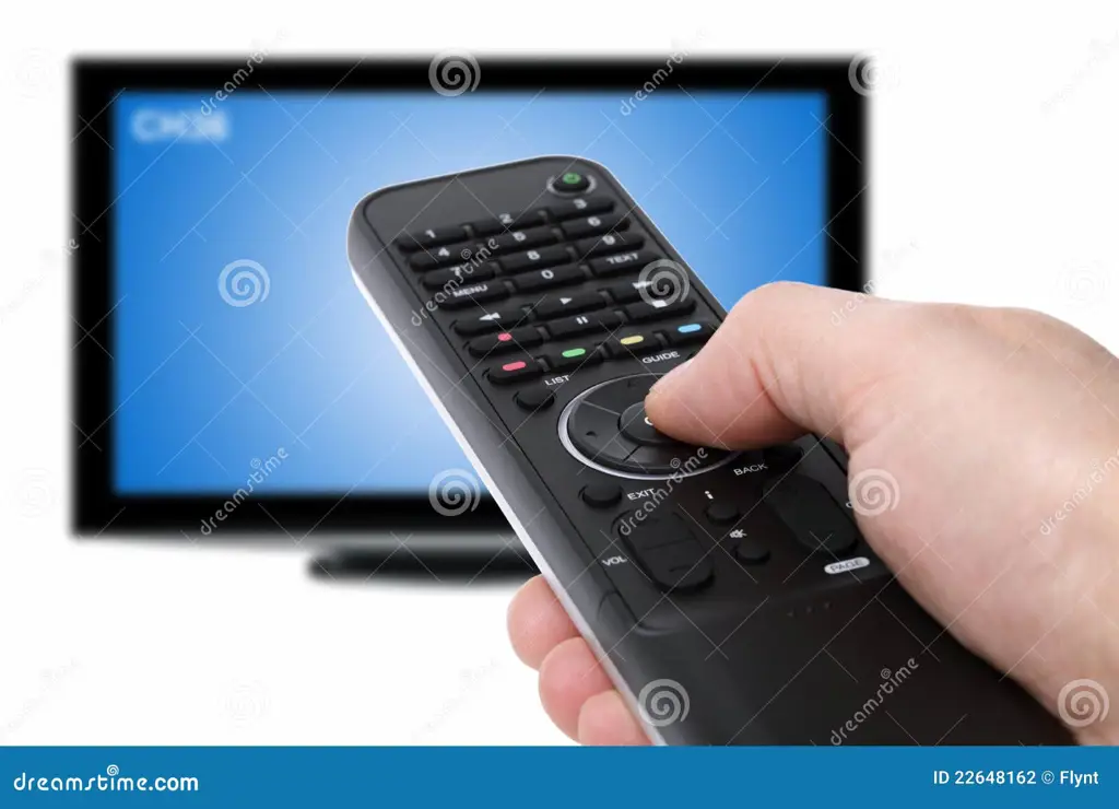 Remote dan layar televisi