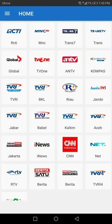 Jadwal Siaran Televisi Indonesia