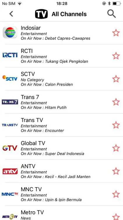 Contoh gambar jadwal acara televisi Indonesia