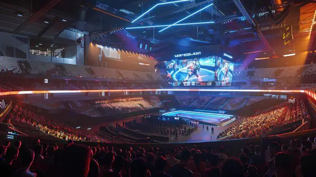 Arena esports yang ramai penonton