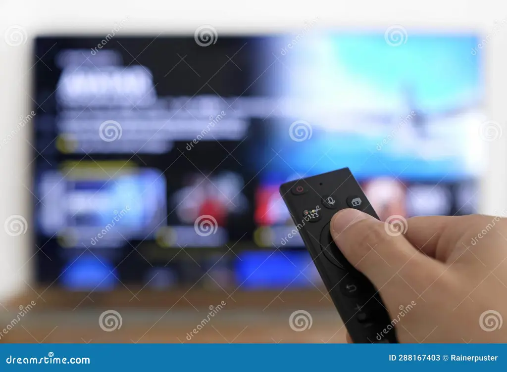 Remote dan layar televisi