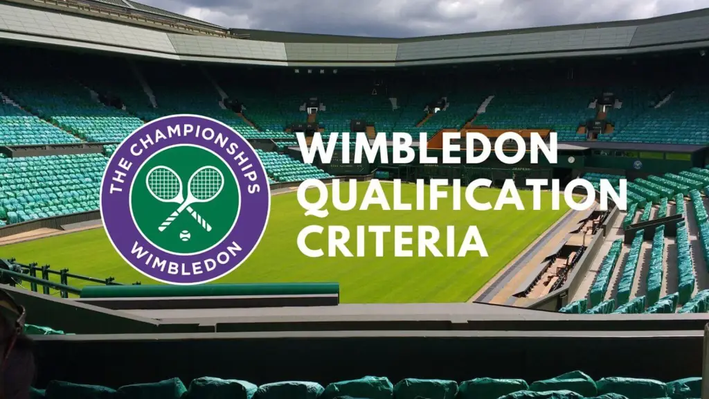 Gambar para pemain yang sedang bertanding dalam babak kualifikasi Wimbledon