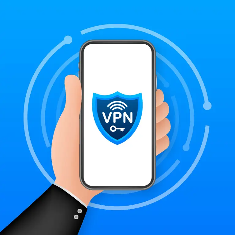 Grafik koneksi VPN yang aman