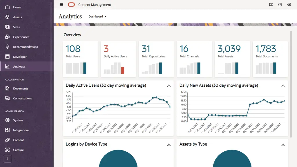 Dasbor analitik situs web